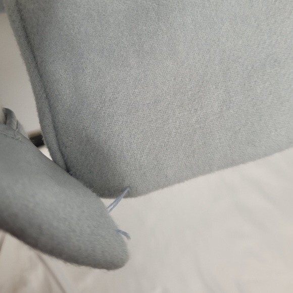 REISS light blue coat wool blend button up peacoat jacket Large - Picture 7 of 10